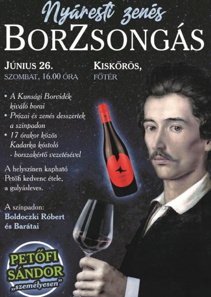 Közös borozás Petőfivel Kiskőrösön